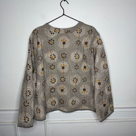 Gudrun Sjoden Halo Woven Quilted Cotton Jacket Womens XL - Picture 6 of 10